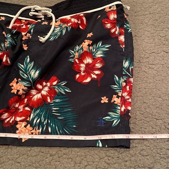 Penguin Hawaiian Men’s Swim Trunks Size 34 - Picture 8 of 12